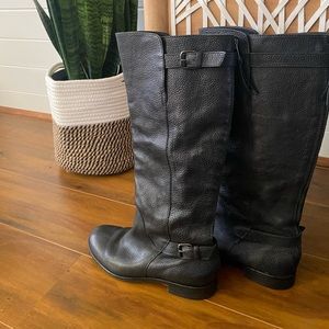J Crew Black leather riding boots